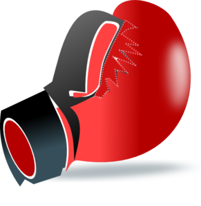 Red boxing gloves clipart