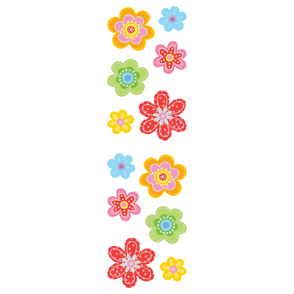 Sparkle Flower Stickers | The Container Store