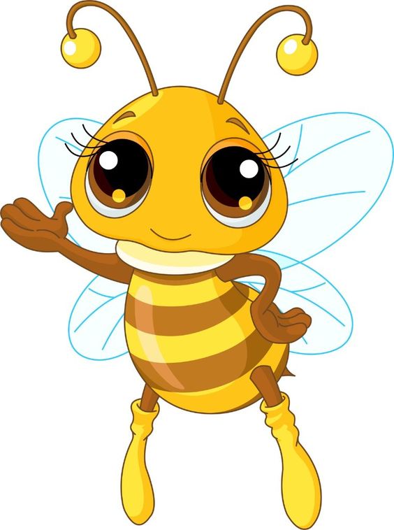 Cute busy bee clipart