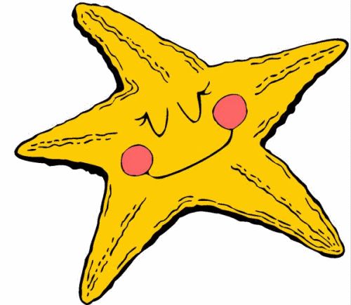 free stars animated graphics | Animal graphics Â» Starfish Animal ...