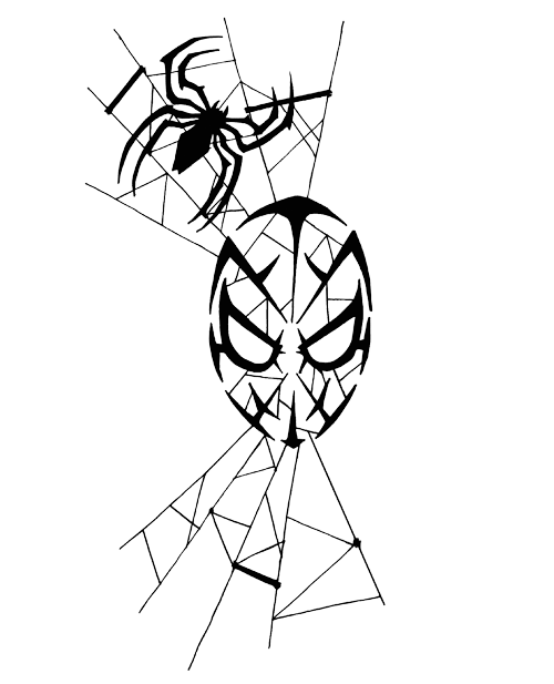 tribal spiderman clipart best tribal spiderman clipart best