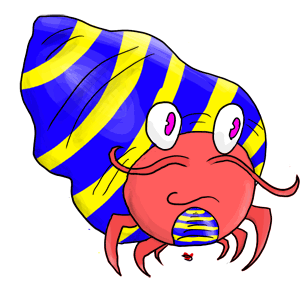 Cute Hermit Crab Clipart - Free Clipart Images