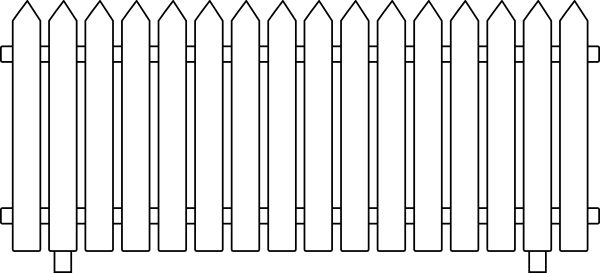 Picket Fence Template Cliparts Co