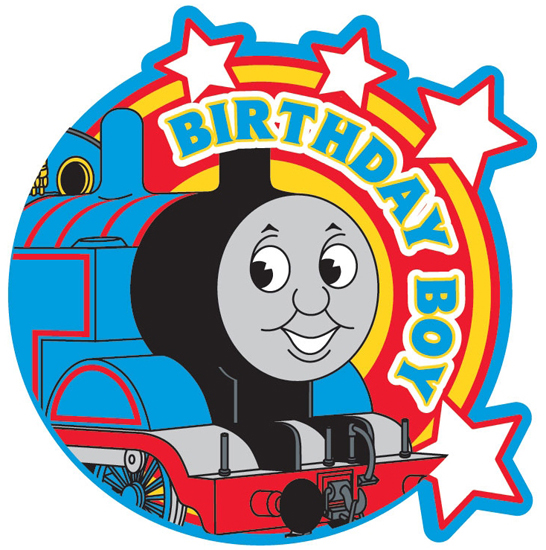 Thomas and Friends Birthday Boy Jumbo Badge | Partyrama.