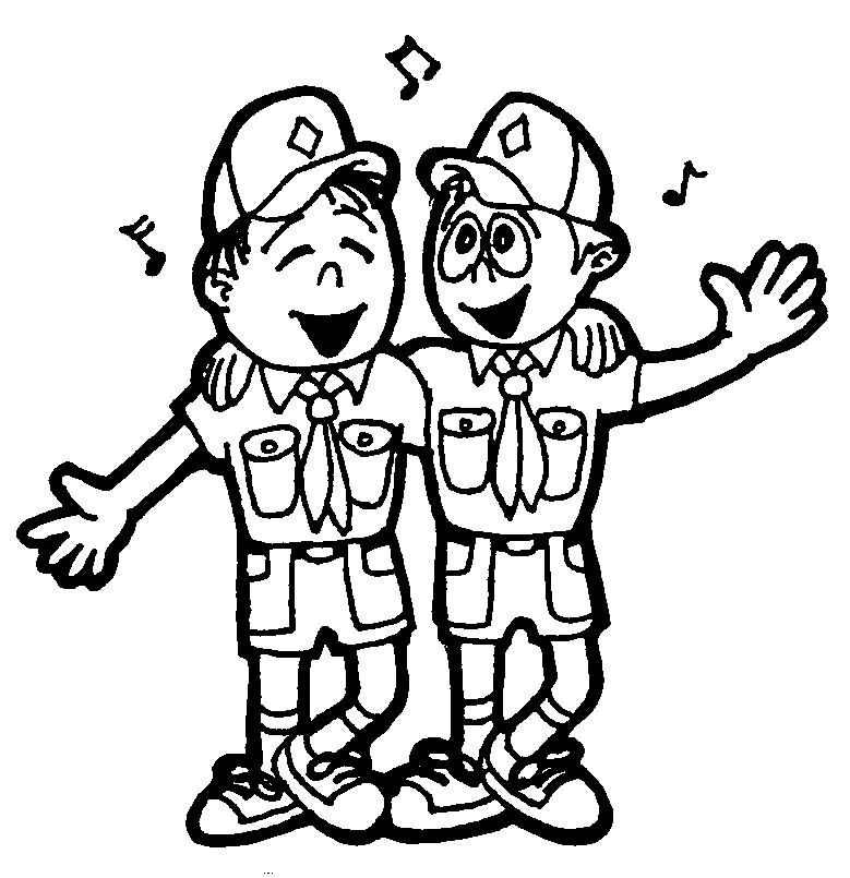 Boy Scout Hiking Clipart