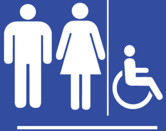 Unisex bathroom sign | Etsy