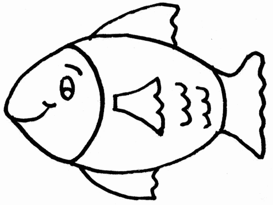 Download Fish Outline Coloring Page | GuthrieMedia
