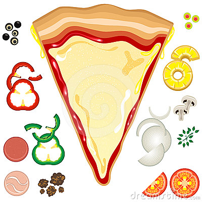 Pizza toppings clip art
