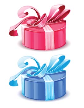 Blue and pink gift boxes, Clip Art - Clipart.me