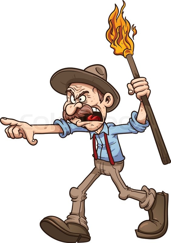 Old Farmer And Son Clipart