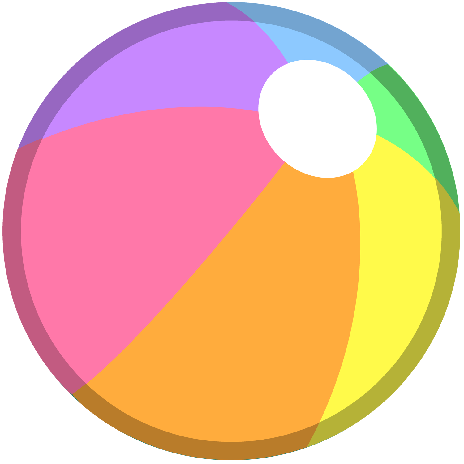 Clip art beach ball image #4330