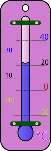 room thermometer celsius - vector Clip Art