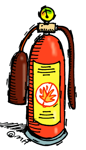 fire extinguisher (in color) - Clip Art Gallery