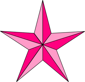 Pink Nautical Star Clip Art - vector clip art online ...