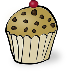 Chocolate Chip Muffin Clip Art - vector clip art ...