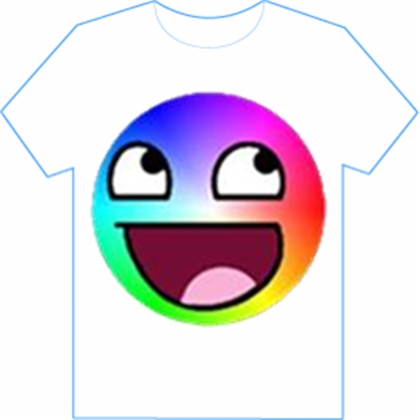 Rainbow Epic Face ( Transparent ), a T-Shirt by IWasLOL - ROBLOX ...