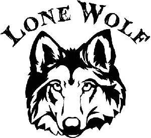 Lone Wolf Head Car or Truck Window Decal Sticker or Wall Art ...