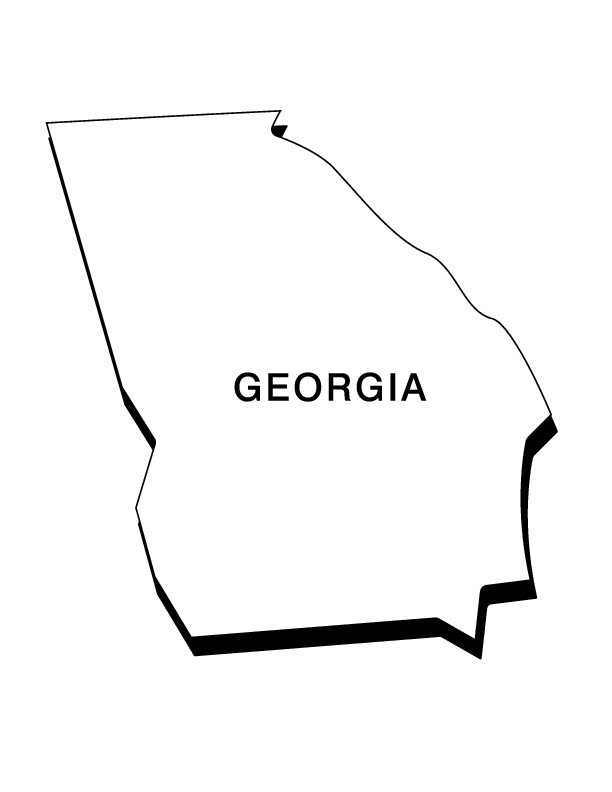 eps state-georgia printable coloring in pages for kids - number ...