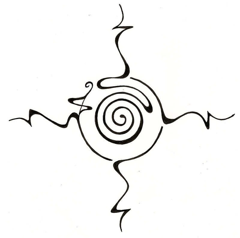 Simple Compass Tattoo Design