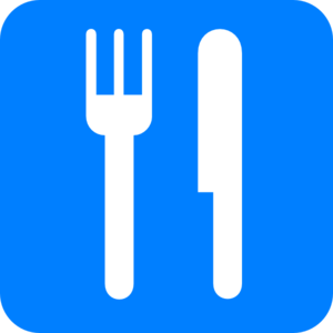 Fork And Knife Light Blue clip art - vector clip art online ...