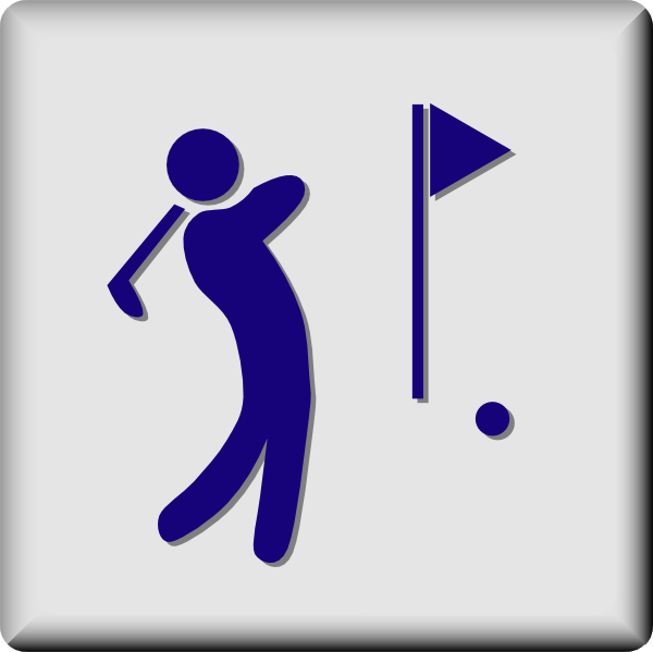 Hotel Icon Golf Course clip art Free Vector