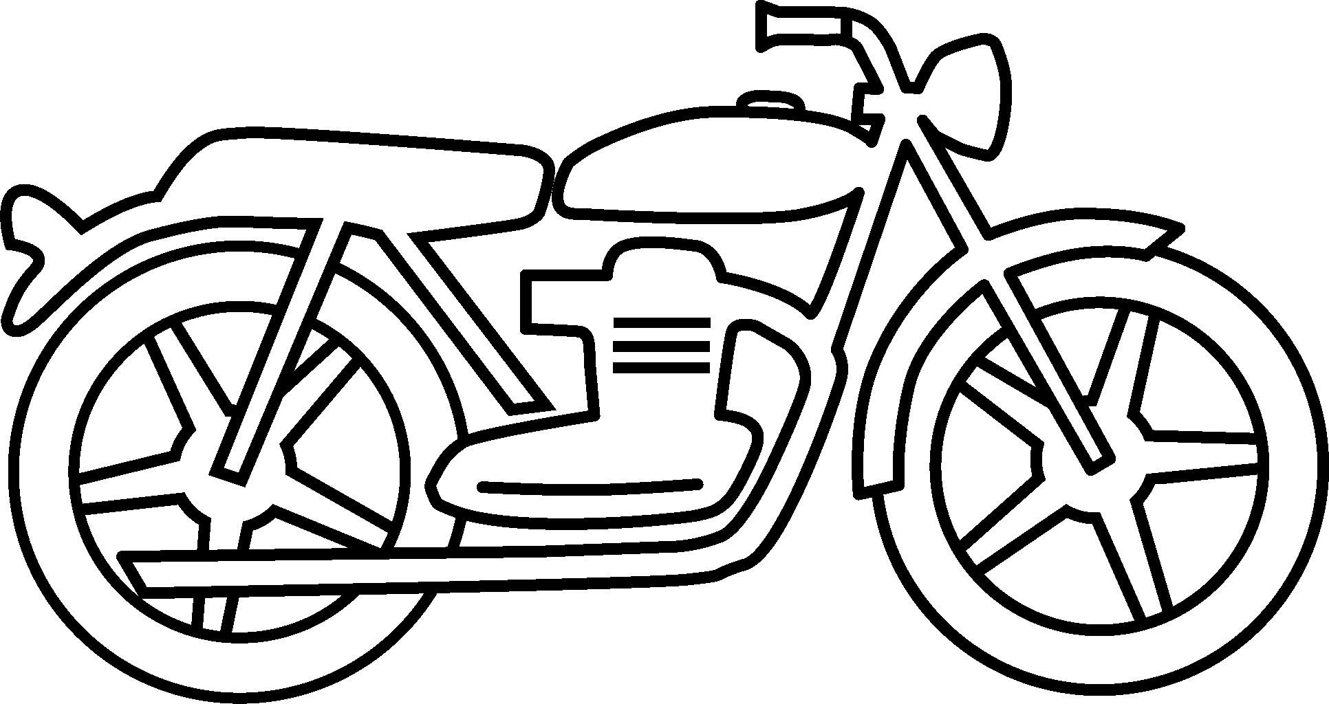 Motorbike Line Drawing - ClipArt Best