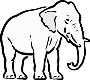 Line Drawing Elephant - ClipArt Best