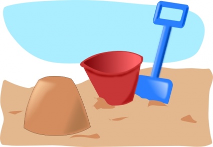 Sand Beach Cartoon Castle Bucket Shovel Sandcastle Addon ...