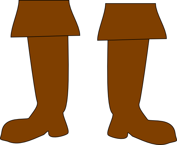Brown Pirate Boots clip art - vector clip art online, royalty free ...