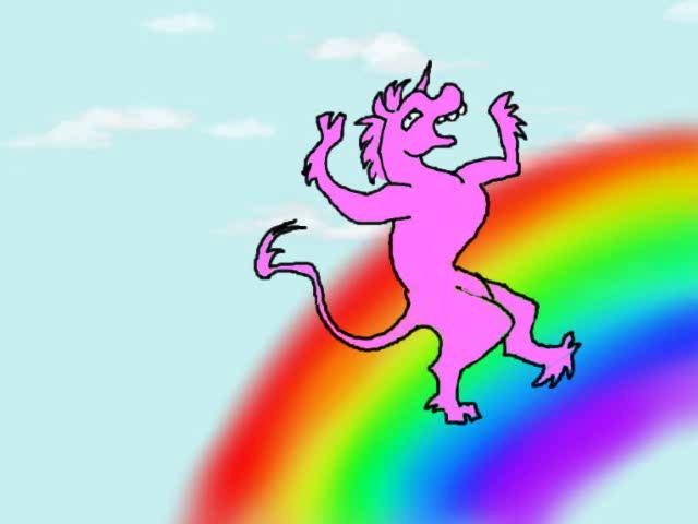 pink fluffy unicorns dancing on rainbows on Vimeo