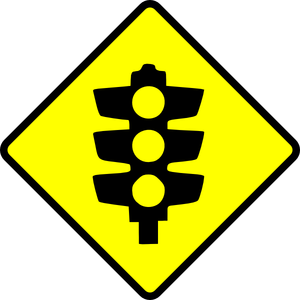 Caution Traffic Lights Clip Art - vector clip art ...
