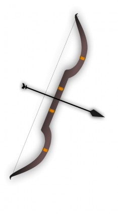 Bow with arrow Vector clip art - Free vector for free download