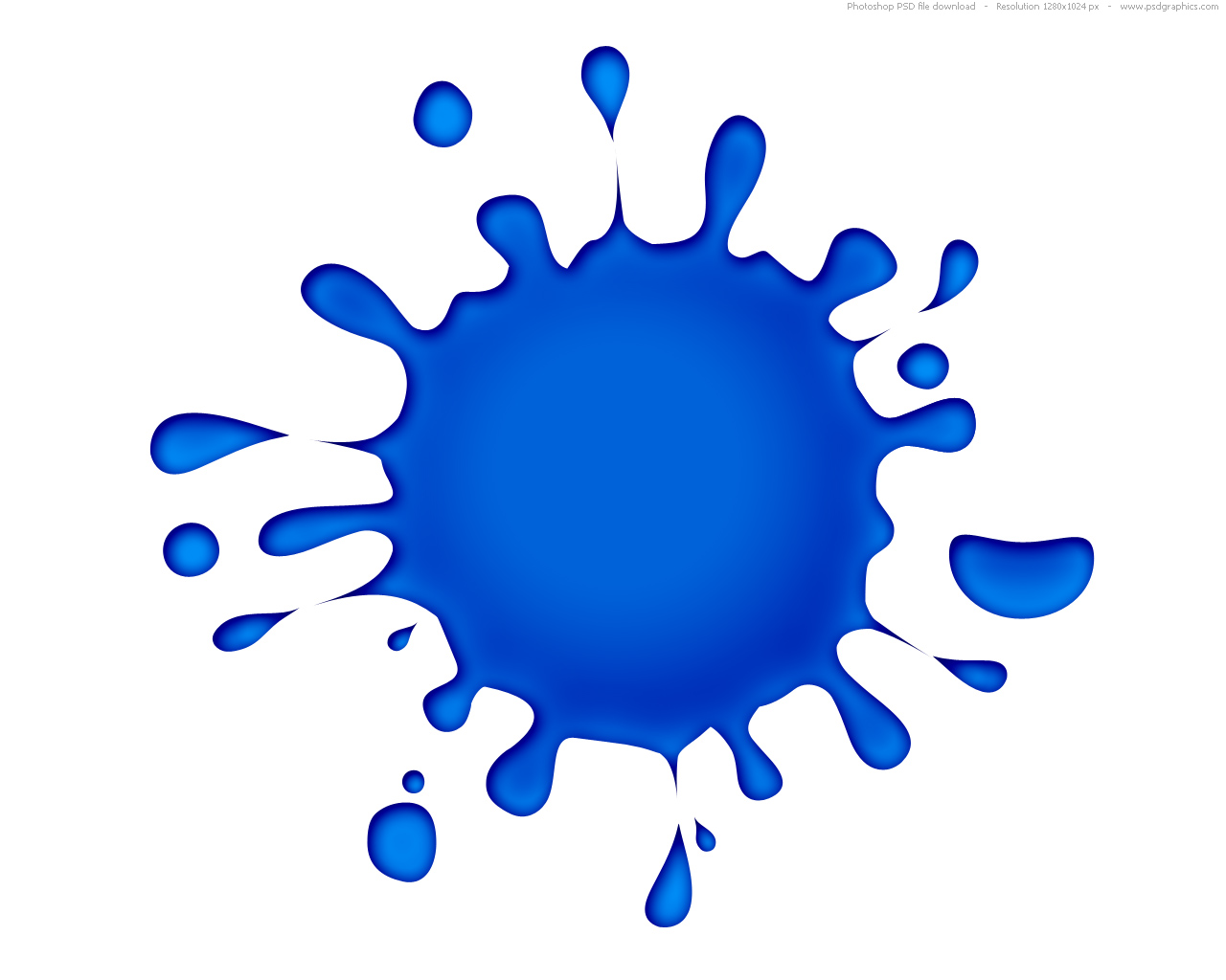 Blue Paint Splatter Png - ClipArt Best