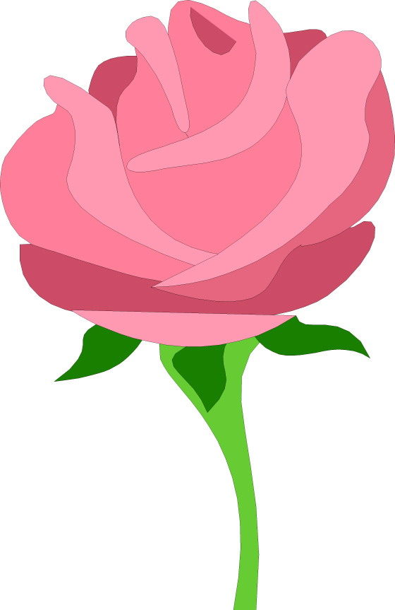 Pink Rose Clip Art - Tumundografico