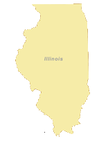 Free Digital Illinois Outline Blank Map - Illustrator / PDF ...