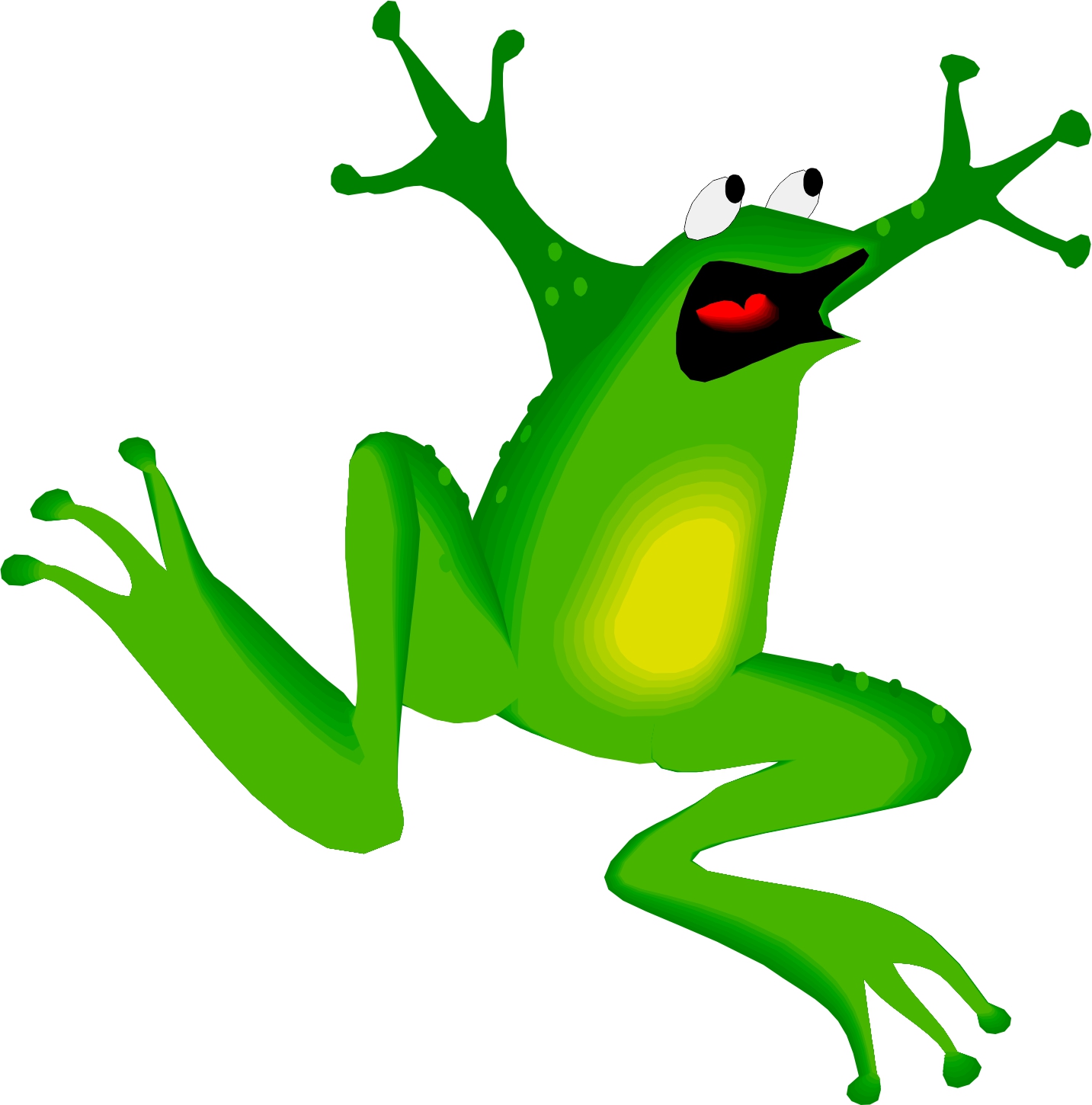 clipart frog jumping - photo #12