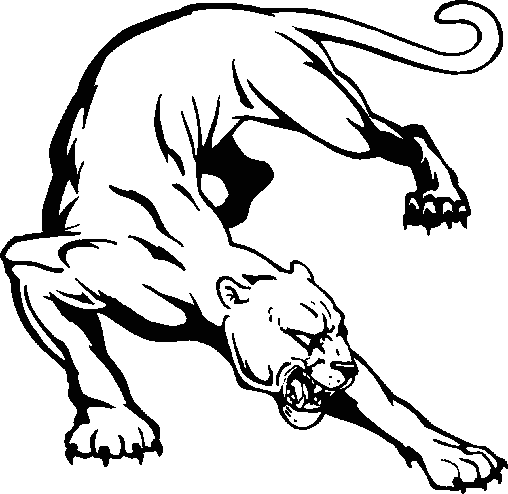 Panther Clip Art Mascots - Free Clipart Images