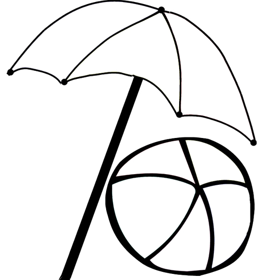 Beach Umbrella Coloring Pages - ClipArt Best