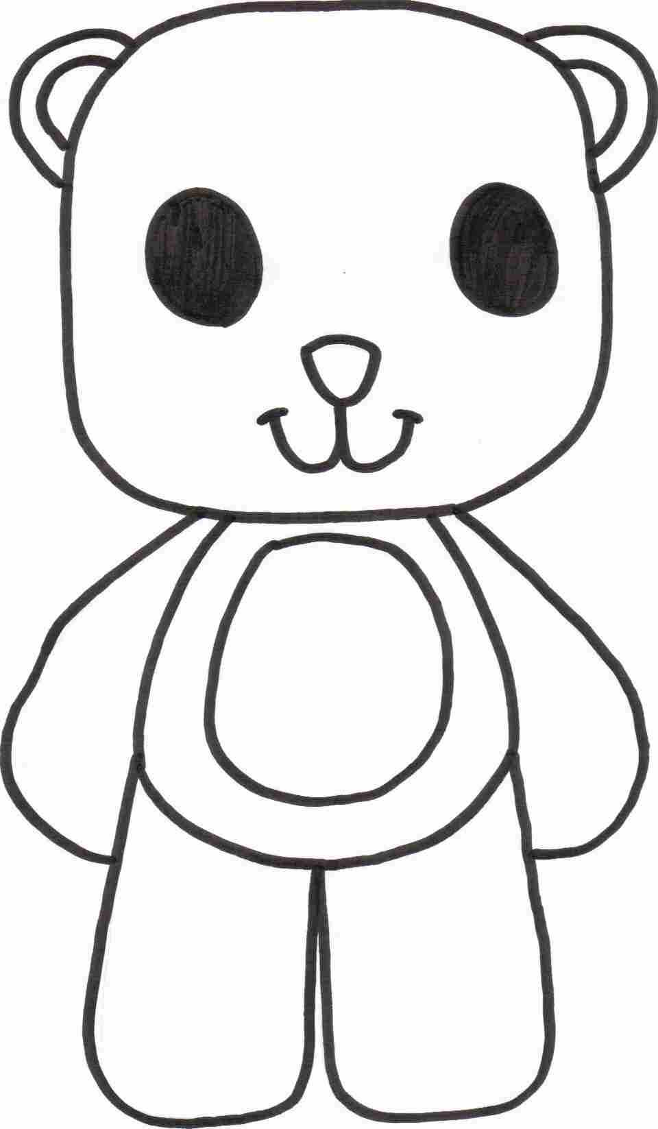 Line Drawing Teddy Bear | Free Download Clip Art | Free Clip Art ...
