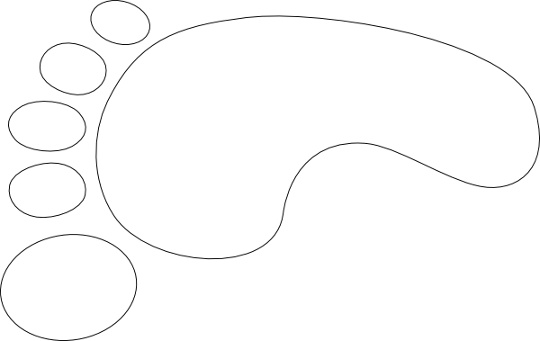 Footprint Black And White Clipart - ClipArt Best - ClipArt Best