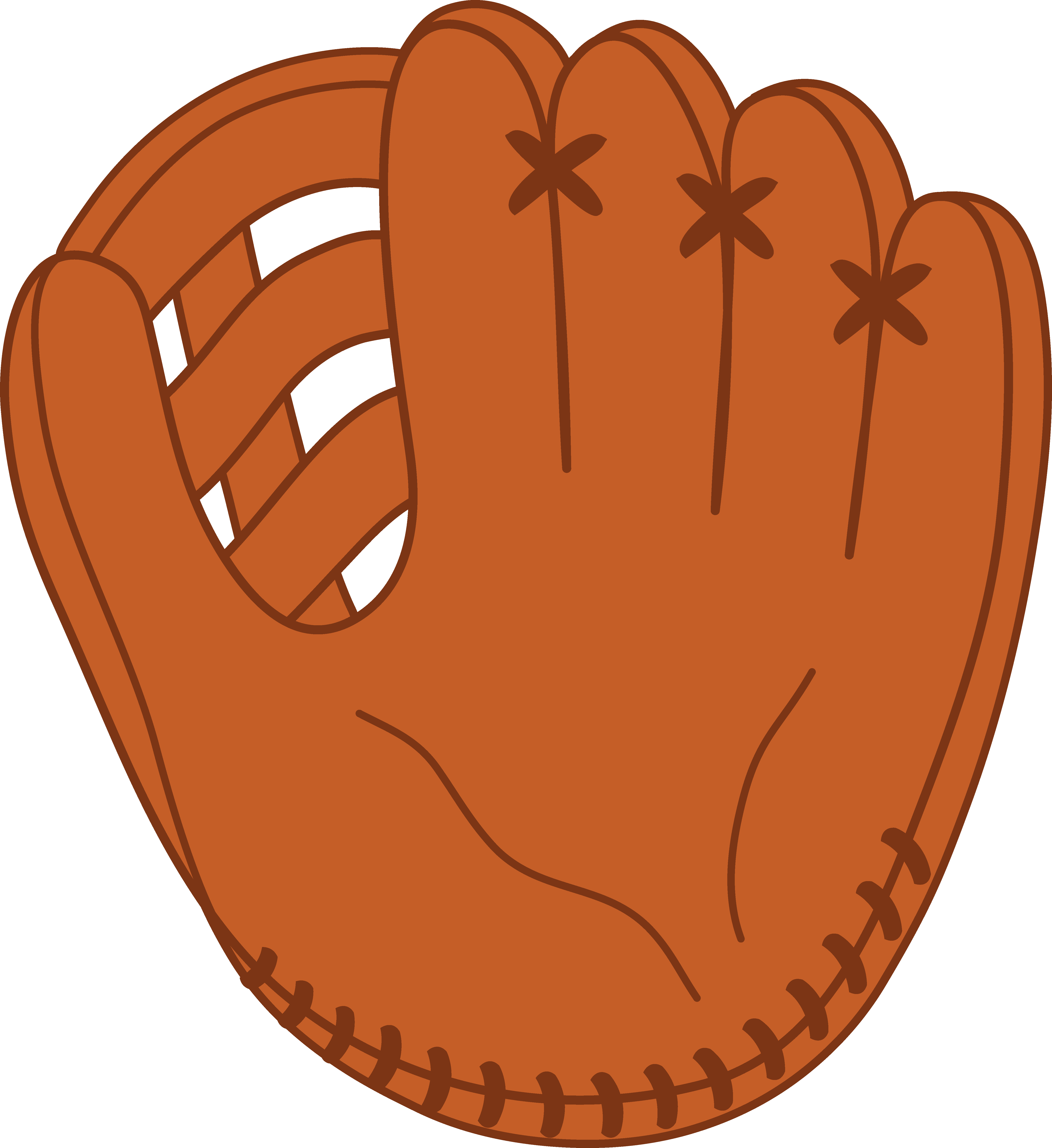 Baseball glove clipart free