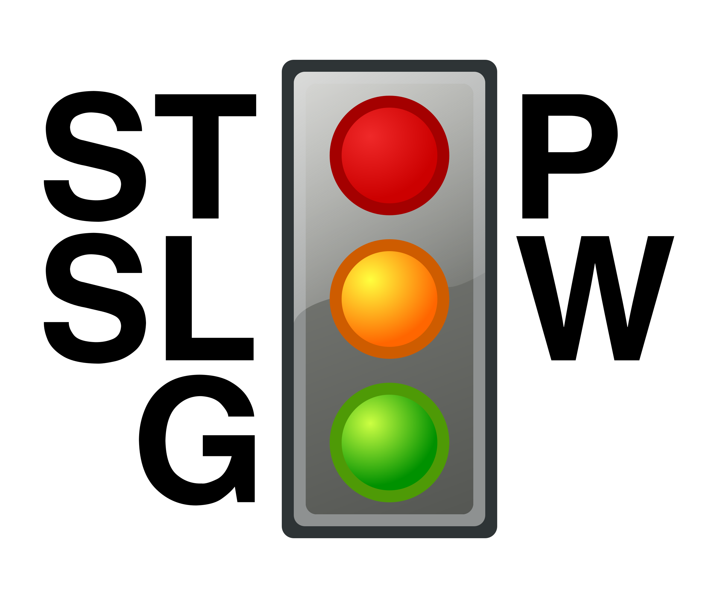 Clipart - Meaning of the traffic lights