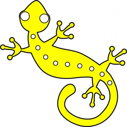 Cartoon Lizard Clipart A Gecko Lizard Picture Clip Art