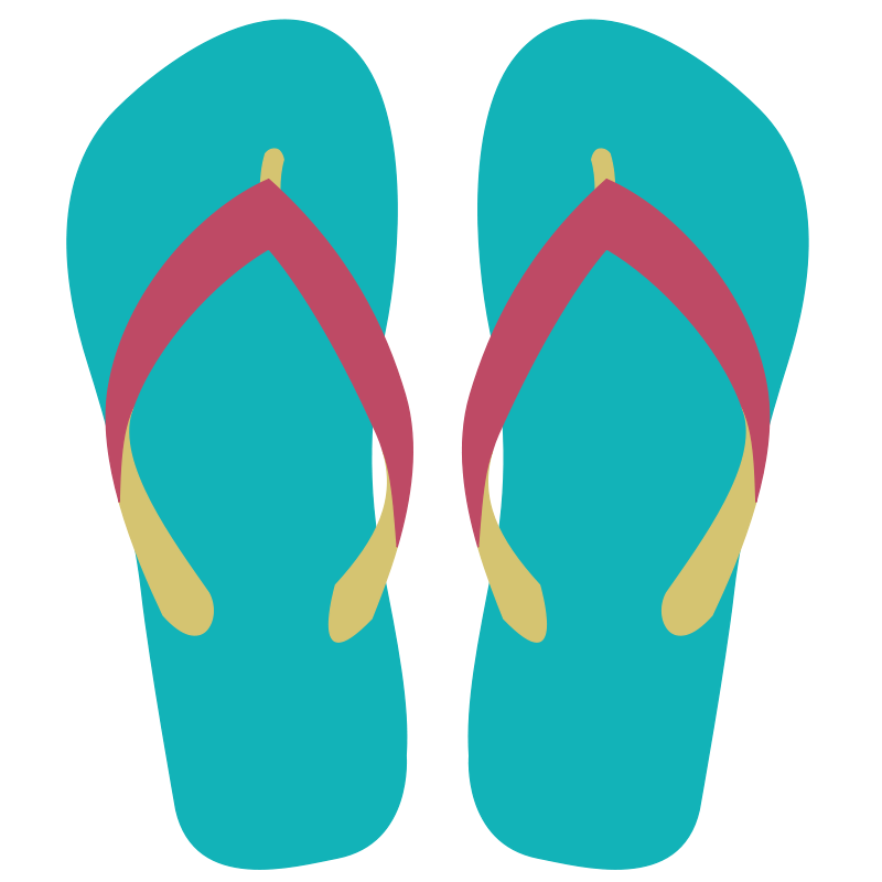 Flip flops clipart