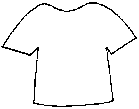 Clipart t shirt outline