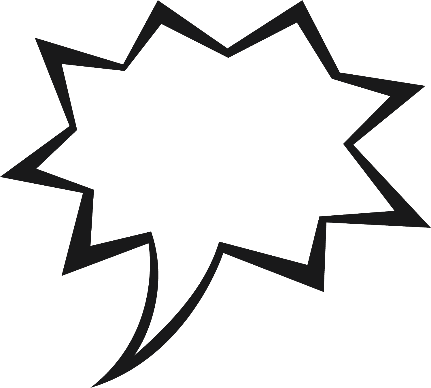 Angry speech bubble clipart