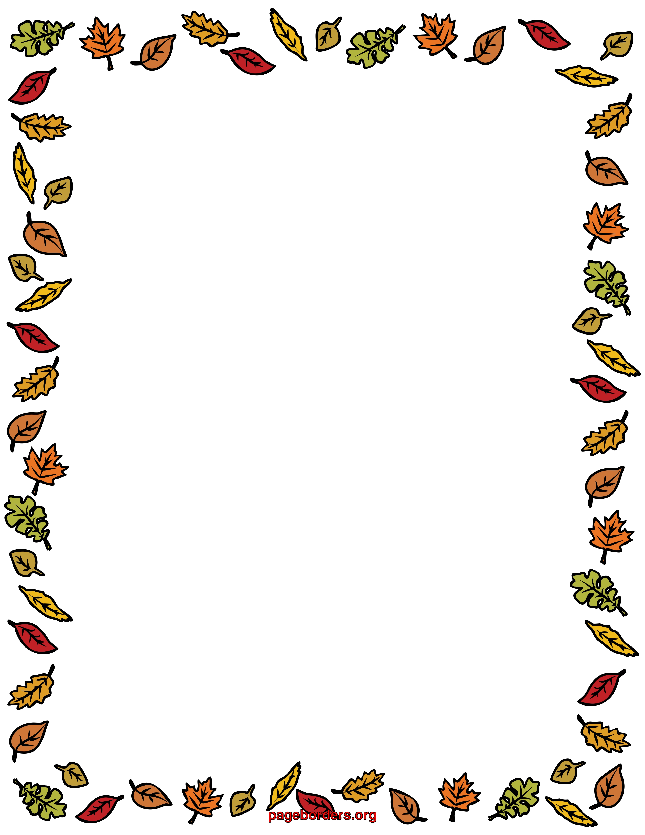 Fall Pumpkin Border Clipart