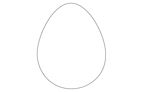 Gallery For > One Easter Egg Outline
