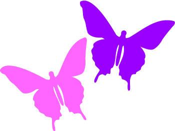 Pink Butterflies Clip Art - Free Clipart Images