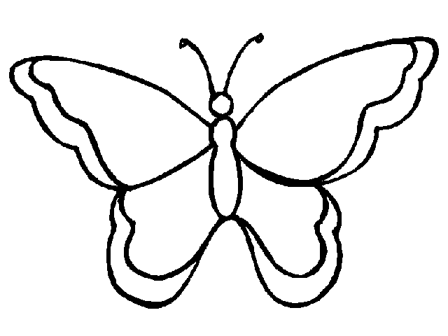 butterfly outline clip art free - photo #30